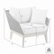 Armen Living Athos Indoor Outdoor Club Chair in Dark Eucalyptus Wood with Charcoal Rope and Gray Cushions LCATCHWDDK - alternate 8